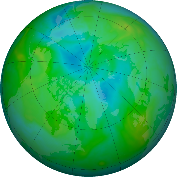 Arctic ozone map for 18 August 2006